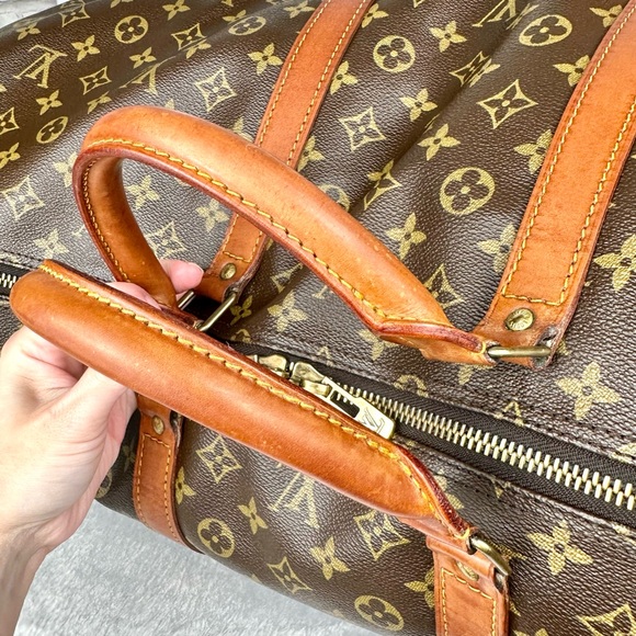 Louis Vuitton Bandouliere Keepall 60 Duffle Bag with original leather st⦠- Picture 12 of 16